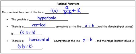 Lesson 54 Rational Functions Mrs Hahn