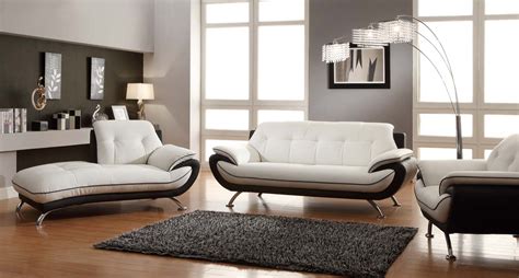 Black And White Sofa Set Home Furniture Design