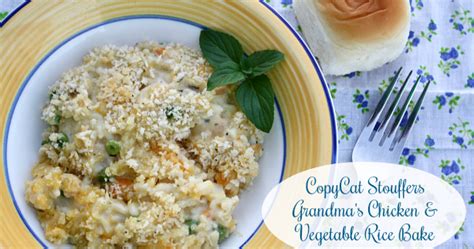 Copycat stouffer's grandma's chicken and rice bake is a comforting chicken casserole recipe that you can make for a filling but affordable dinner. Mommy's Kitchen - Recipes From my Texas Kitchen: Stouffers ...