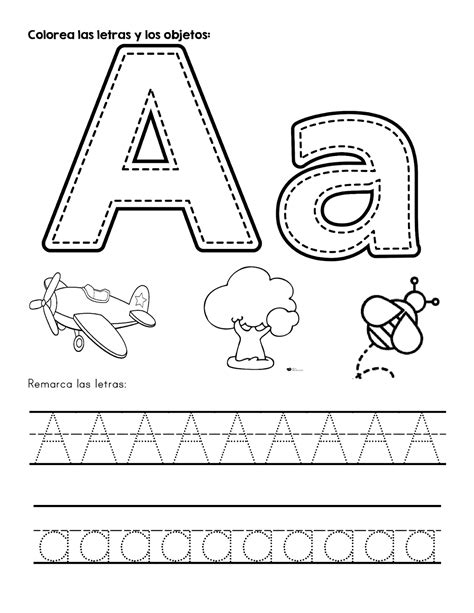 Detalle Imagen Dibujos Para Colorear Con Las Letras Del Abecedario