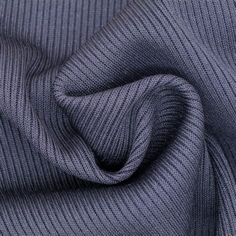 Thick Polyester Spandex Flat Back Rib Fabric Eysan Fabrics