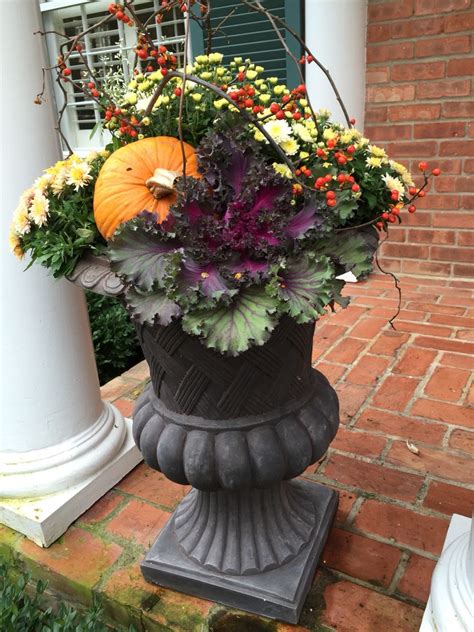 Fall Urn Fall Container Gardens Fall Containers Fall Urn Floral