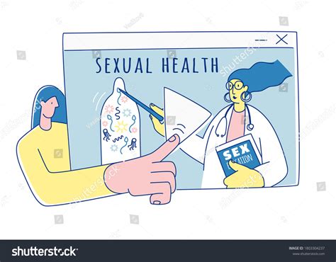 Sexual Health Online School Sexuality Education Stock Vector Royalty