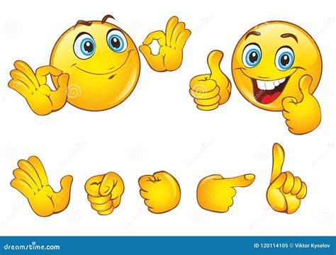 Smileys Face With Positive Emotions Stock Vector Illustration Of Sign