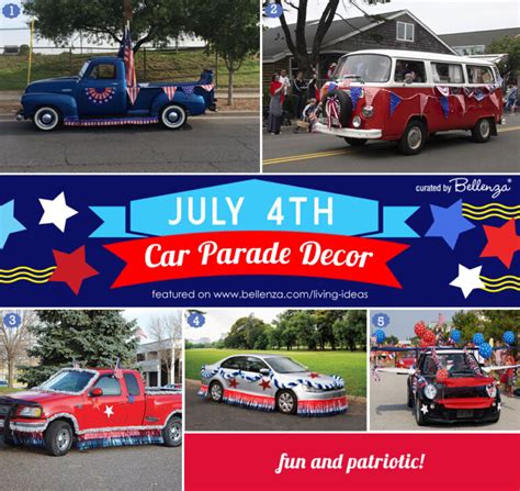 July 4th Car Parade Decorating Ideas Drive Patriotic Bellenza