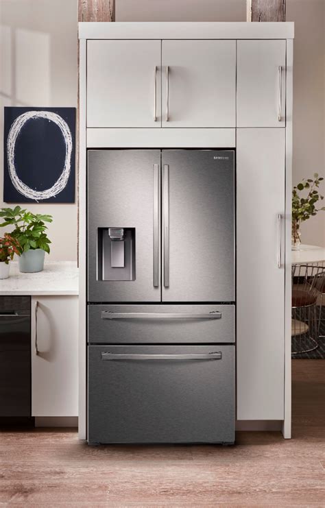 Samsung 278 Cu Ft 4 Door French Door Smart Refrigerator With Food