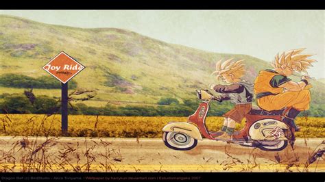 Wallpaper Painting Illustration Vehicle Cartoon Dragon Ball Son