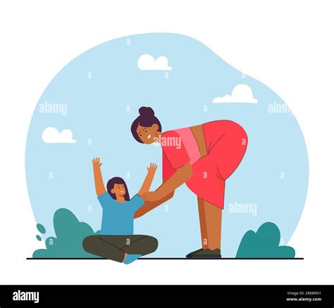 Woman Bending Down Stock Vector Images Alamy