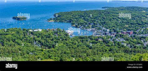 A View Of The Harbor In Camden Maine From The Summit Of Mount Battie