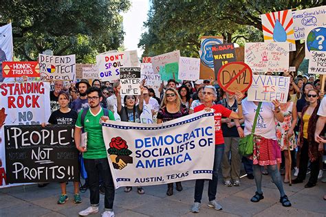 Austinites March In Protest Against Dakota Access Pipeline