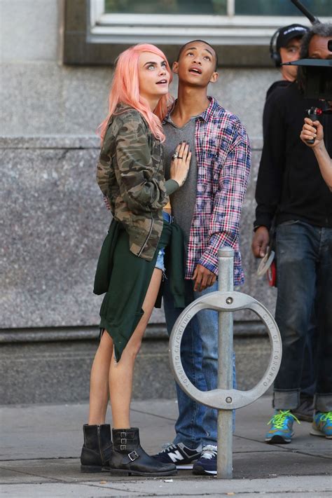 He said, you need to cast cara delevingne. CARA DELEVINGNE and Jaden Smith on the Set of Life in a ...