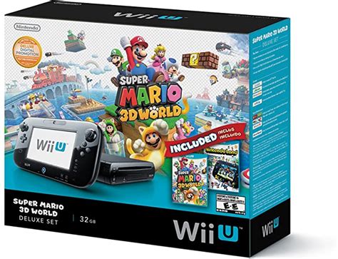 Wii U Deluxe Bundle Super Mario 3d World And Nintendo Land Edition