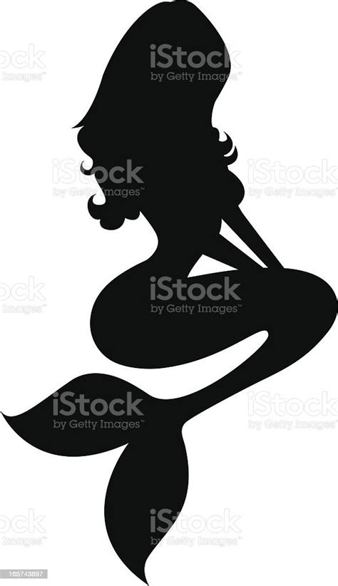 Mermaid Silhouette Stock Vector Art 165743897 Istock