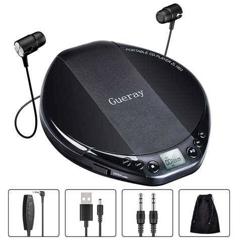 Buy Gueray Portable Cd Player Hifi Classic Personal Cd Discman With
