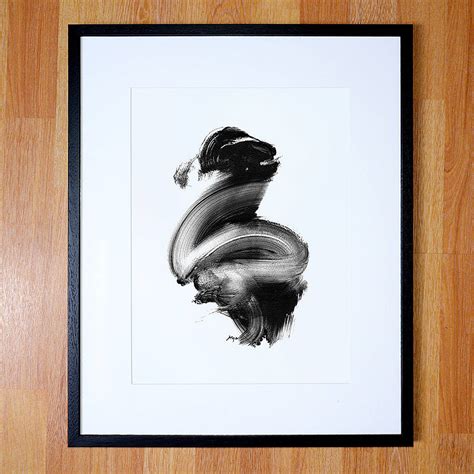Black And White Abstract Art Giclee Print By Paul Maguire Art