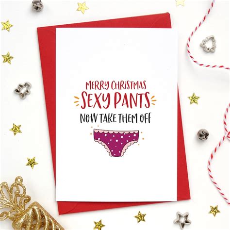 Christmas Card Girlfriend Naughty Christmas Card Sexy Etsy