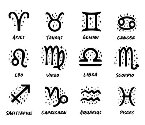 Zodiac Signs Svg Png Pdf Astrology Svg Zodiac Svg Horoscope Svg