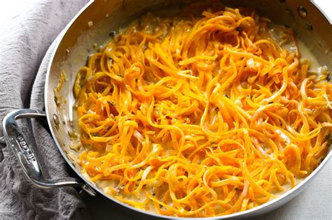 Butternut Squash Noodles With Sage Cream Sauce Sugar And Soul