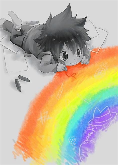 Dibujando Un Arco Iris Anime Pinterest