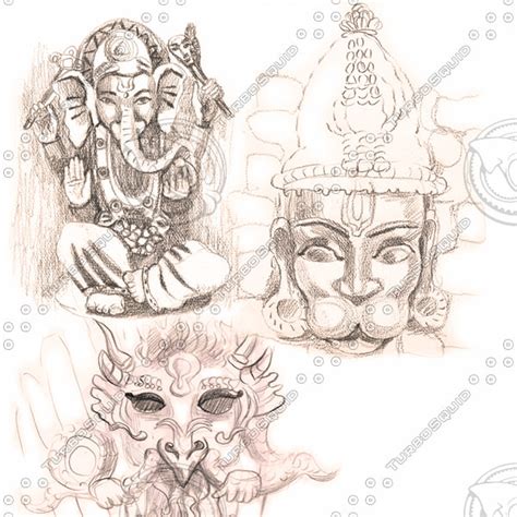 Stock Other gods indian draw