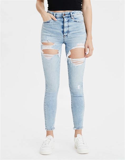 ae ne x t level highest waist jegging crop high waist jeggings cute ripped jeans clothes