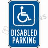 Images of Disabled Parking Signs