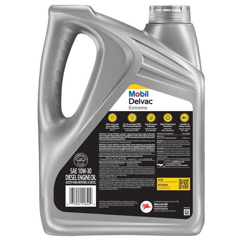 Mobil Delvac Extreme Hd Full Syn Diesel Engine Oil 10w 30 1 Gal