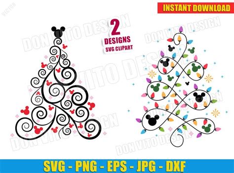 They're a great way to break the ice and encourage guests to start mingling. Disney Christmas Tree Mickey Mouse (SVG dxf png) Cut Files ...