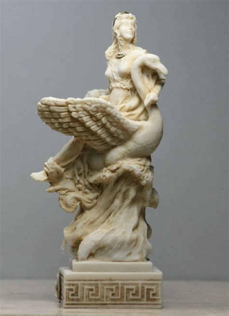 Aphrodite And Swan Greek Goddess Venus Statue Handmade Sculpture Figure 6