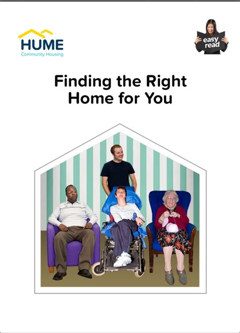 Hpwd Easy Read Finding The Right Home For You Hume Community Housing