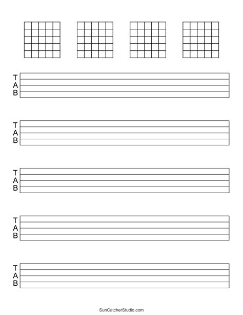 Blank Sheet Music Free Printable Staff Paper Diy Projects Patterns