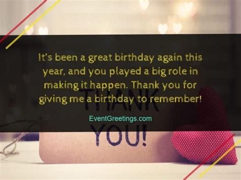 65 Best Thank You Messages For Birthday Wishes Quotes And Notes