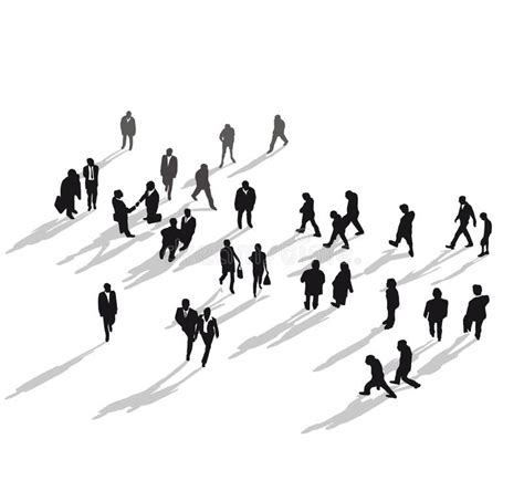 Group Of People Walking Stock Vector Illustration Of Group 41891845