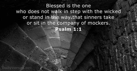 Psalm 1 verse by verse bible study. Psalm 1:1 - Bible verse of the day - DailyVerses.net