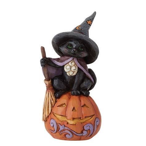 Black Cat On Pumpkin Mini Jim Shore