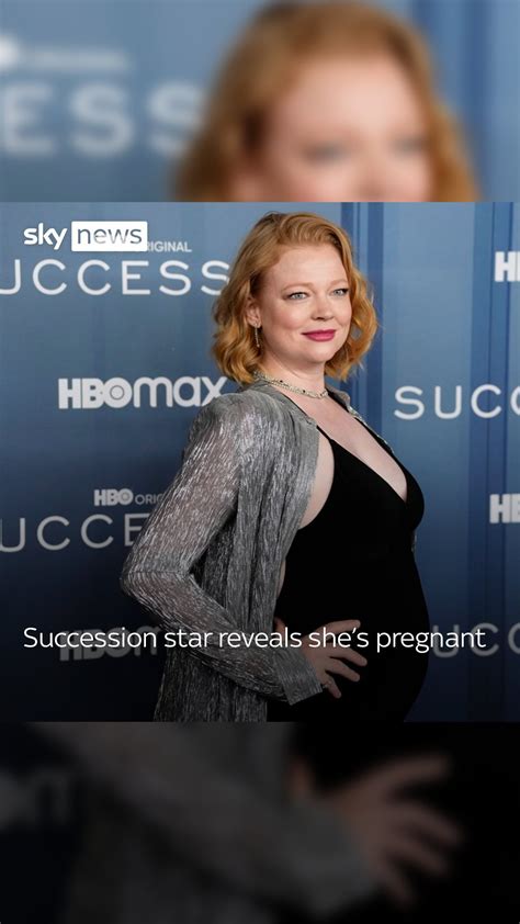 Succession Star Sarahsnook Has Revealed Shes Pregnant At The Premiere