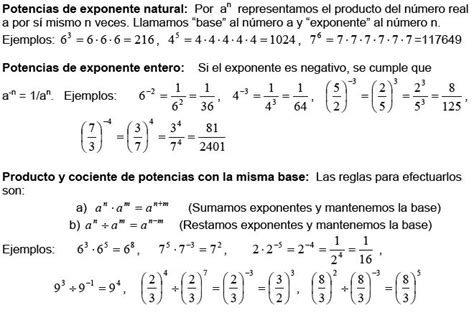 Matemáticas Potencias Y Raíces Matematicas Matematicas 1 Secundaria