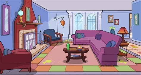 Room interior with bookcase and armchair. Free Cartoon Bedroom Cliparts, Download Free Cartoon ...