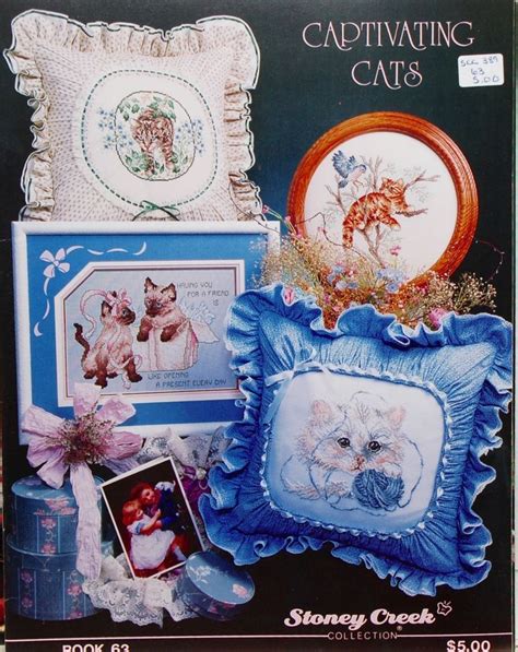 Bears for all seasons cross stitch chart pattern stoney creek 6 designs. "Captivating Cats" Stoney Creek counted cross stitch ...