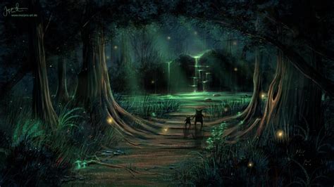 Fairy Forest At Night Wallpapers Top Free Fairy Forest