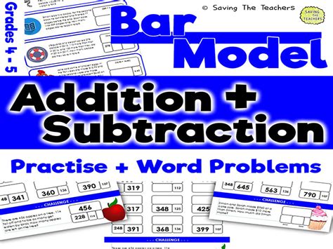 Bar Model Addition And Subtraction Years 5 6 Teaching Resources