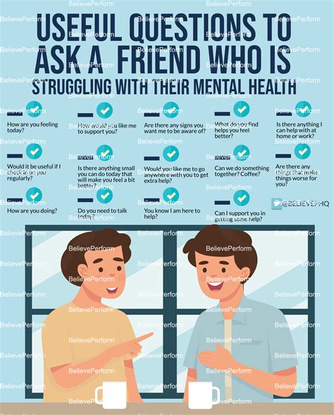 Useful Questions To Ask A Friend Who Is Struggling With Their Mental