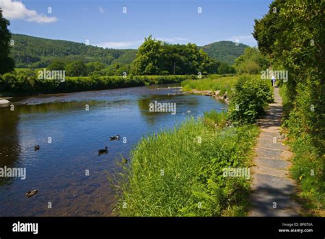 Llanrwst River Conwy Snowdonia North Wales Uk Stock Photo Alamy