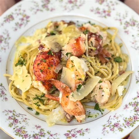 Creamy Lobster Pasta With Bacon The East Coast Kitchen