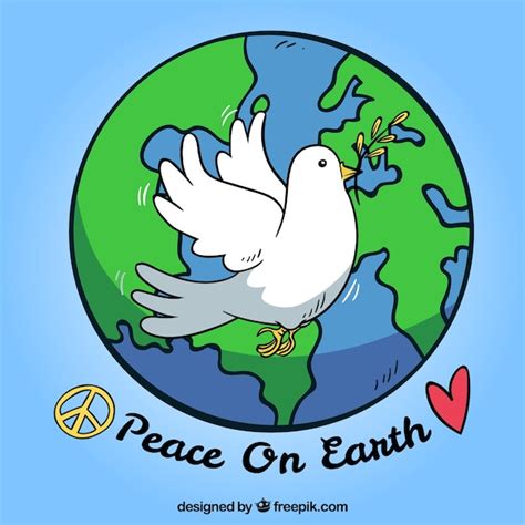 Free Vector Peace On Earth Background