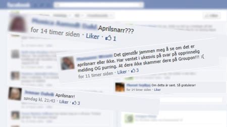 April, som er en dag da det skal være lov å narre hverandre. Klagestorm mot Groupon