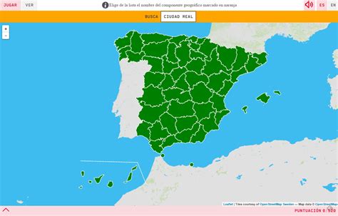 Mapa Para Jugar ¿dónde Está Provincias De España Mapas Interactivos