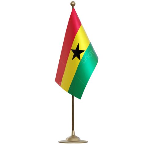 Ghana Flag With Pole Ghana Flag Post Ghana Flag Ghana Flag With
