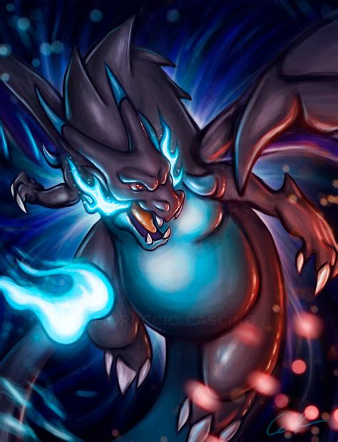 Mega Charizard X Fanart By Gallardose On Deviantart