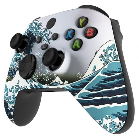 The Great Wave Patterned Xbox One S Un Modded Custom Controller Unique